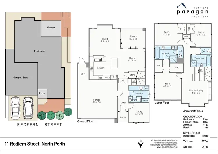 Floorplan of Homely house listing, 11 Redfern Street, North Perth WA 6006