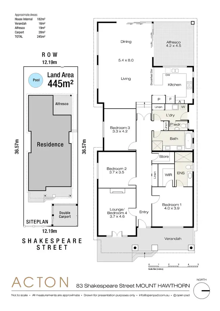 Floorplan of Homely house listing, 83 Shakespeare Street, Mount Hawthorn WA 6016