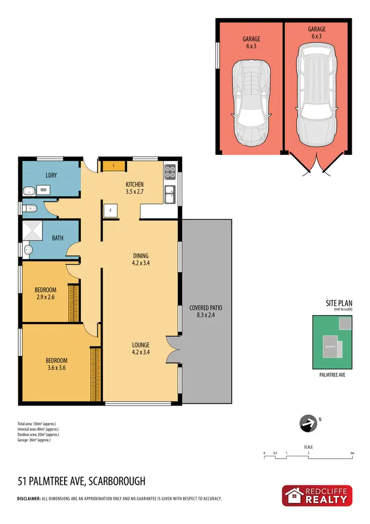 Floorplan of Homely house listing, 51 Palm Tree Avenue, Scarborough QLD 4020