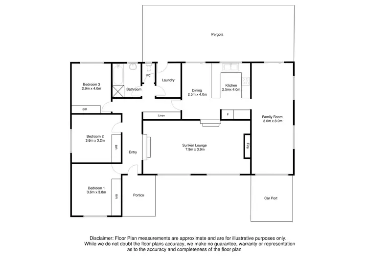 Floorplan of Homely house listing, 2 RONALD GROVE, Mount Gambier SA 5290
