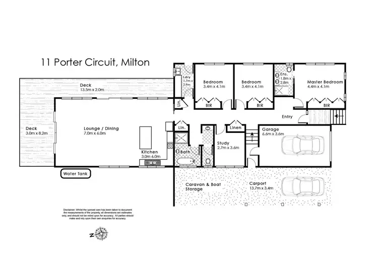 Floorplan of Homely house listing, 11 Porter Circuit, Milton NSW 2538