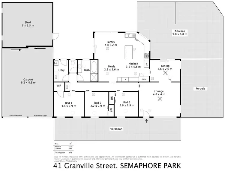 Floorplan of Homely house listing, 41 Granville Street, Semaphore Park SA 5019