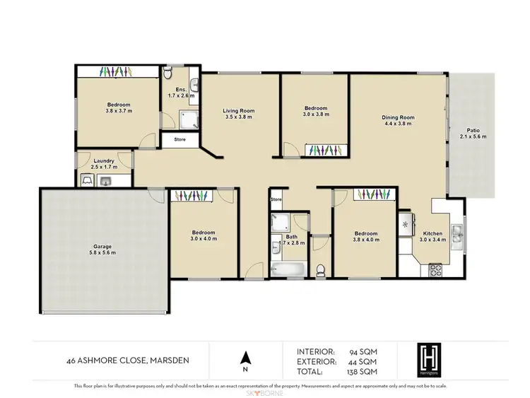 Floorplan of Homely house listing, 46 Ashmore Close, Marsden QLD 4132