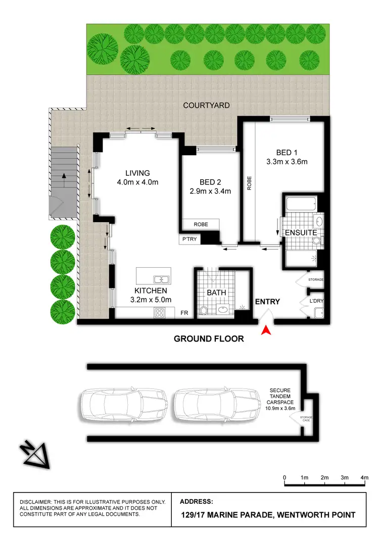 Floorplan of Homely apartment listing, 129/17 Marine Parade, Wentworth Point NSW 2127