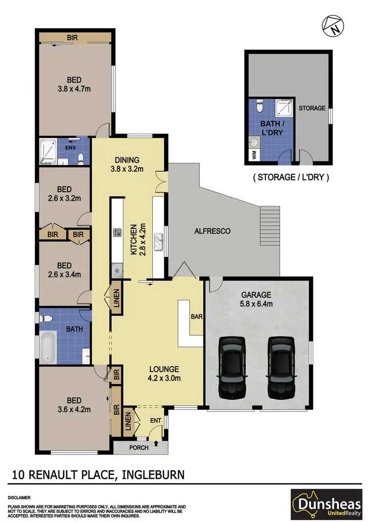 Floorplan of Homely house listing, 10 Renault Place, Ingleburn NSW 2565