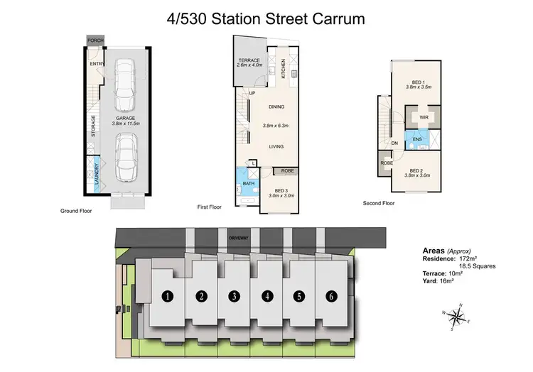 Floorplan of Homely townhouse listing, 4/530 Station Street, Carrum VIC 3197