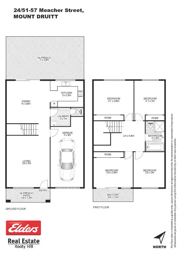 Floorplan of Homely townhouse listing, 24/51-57 Meacher Street, Mount Druitt NSW 2770