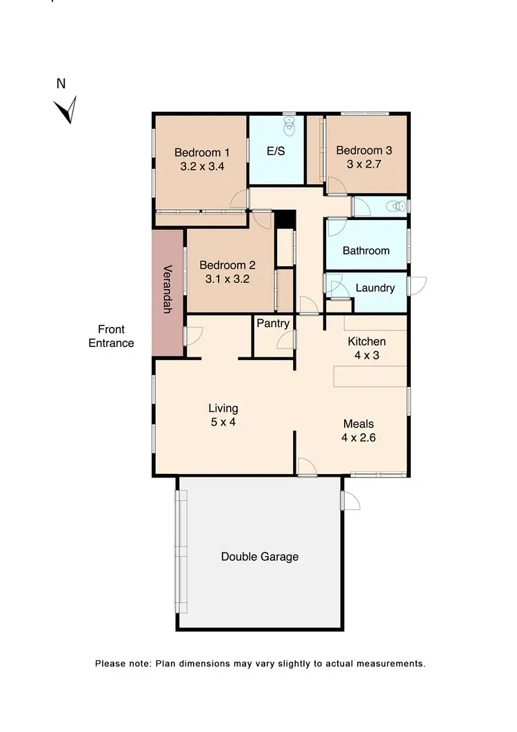 Floorplan of Homely unit listing, Unit 3, 610A Talbot Street South, Redan VIC 3350