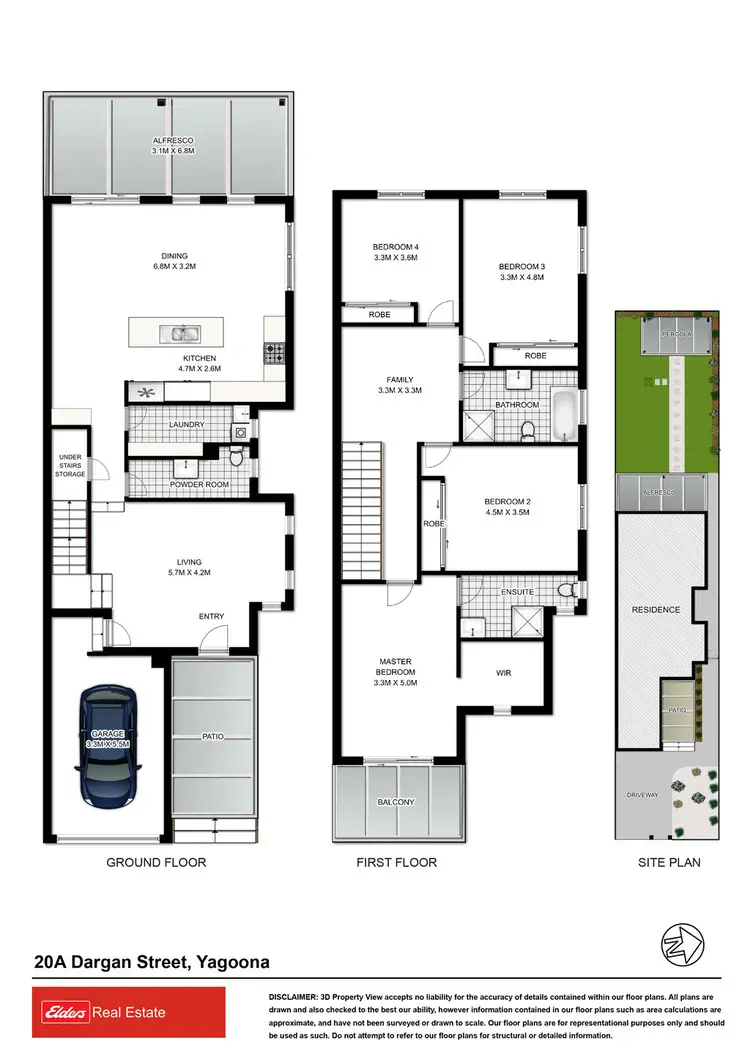 Floorplan of Homely semi-detached listing, 20a Dargan Street, Yagoona NSW 2199