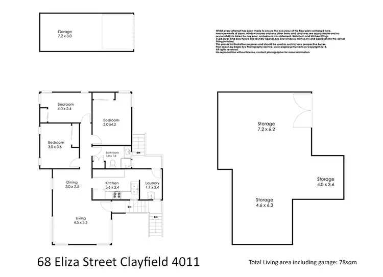 Floorplan of Homely house listing, 68 Eliza Street, Clayfield QLD 4011