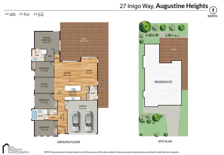 Floorplan of Homely house listing, 27 Inigo Way, Augustine Heights QLD 4300