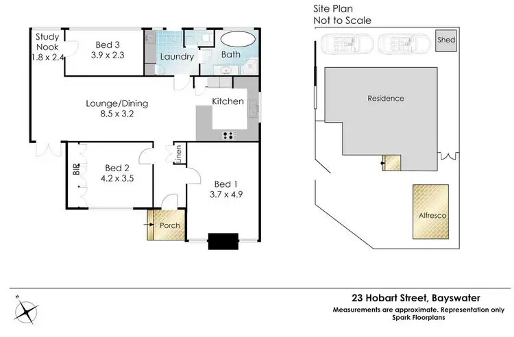 Floorplan of Homely house listing, 23 Hobart Street, Bayswater WA 6053