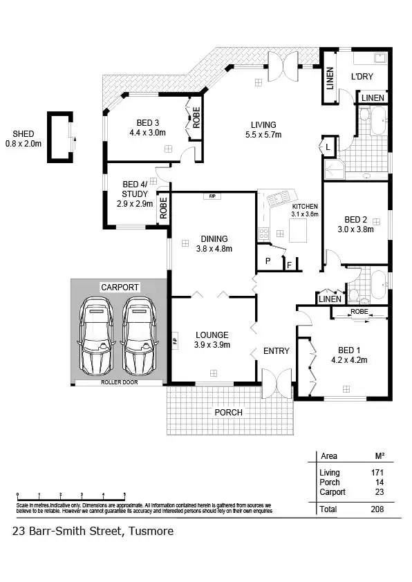 Floorplan of Homely house listing, 23 Barr-Smith Street, Tusmore SA 5065