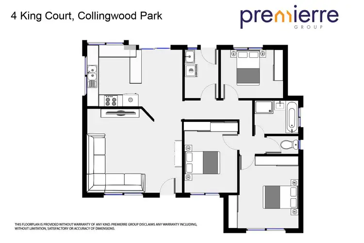 Floorplan of Homely house listing, 4 King Court, Collingwood Park QLD 4301
