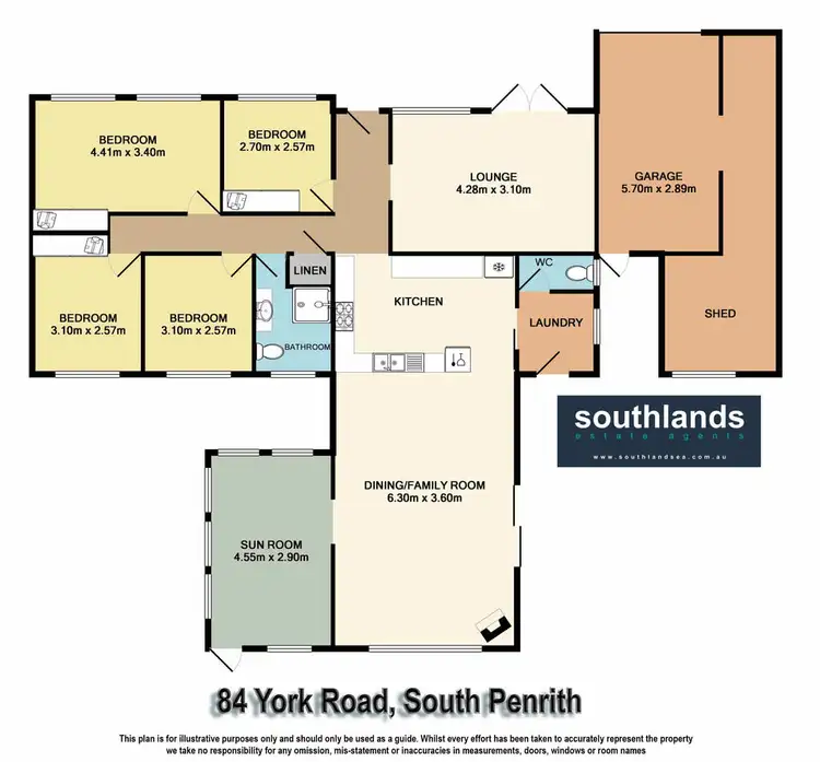 Floorplan of Homely house listing, 84 York Road, South Penrith NSW 2750