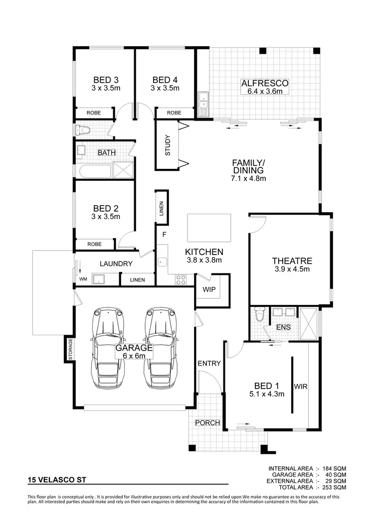 Floorplan of Homely house listing, 15 Velasco Street, Burdell QLD 4818