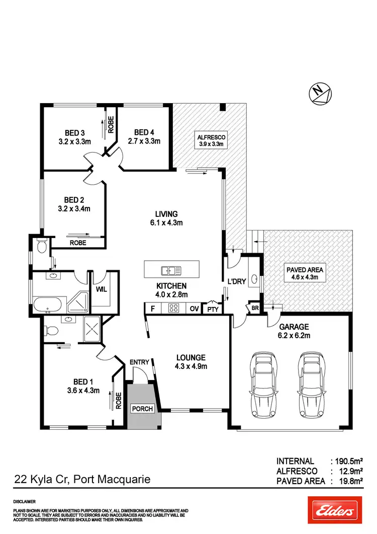 Floorplan of Homely house listing, 22 Kyla Crescent, Port Macquarie NSW 2444