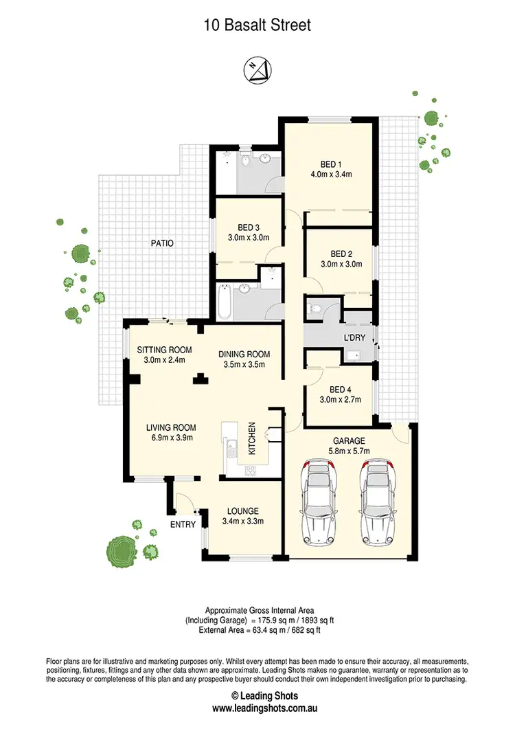 Floorplan of Homely house listing, 10 Basalt Street, Murrumba Downs QLD 4503