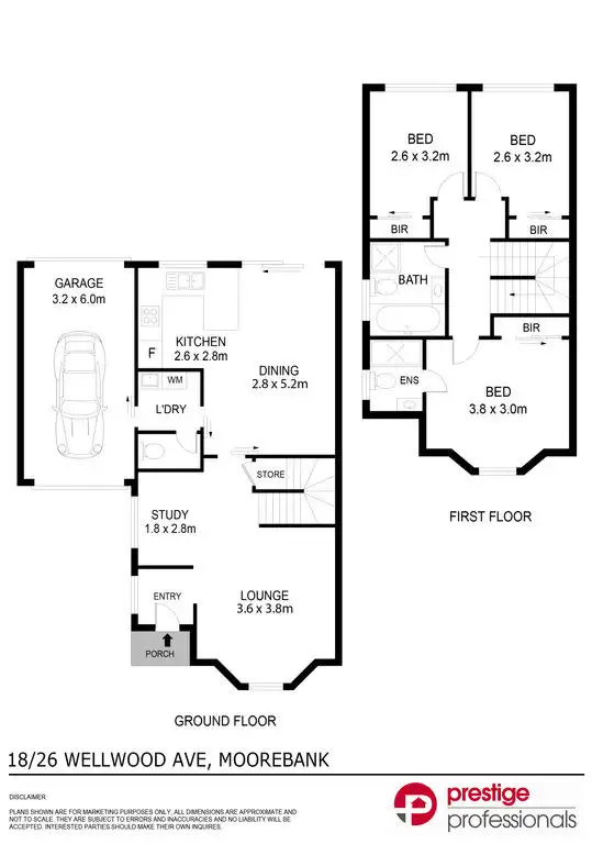 Floorplan of Homely house listing, 18/26 Wellwood Avenue, Moorebank NSW 2170