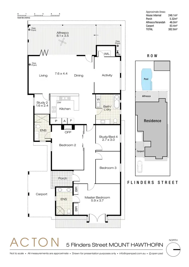 Floorplan of Homely house listing, 5 Flinders Street, Mount Hawthorn WA 6016