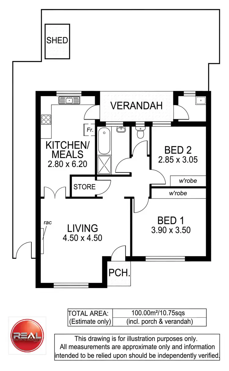 Floorplan of Homely unit listing, Unit 6, 111a Morphett Road, Morphettville SA 5043
