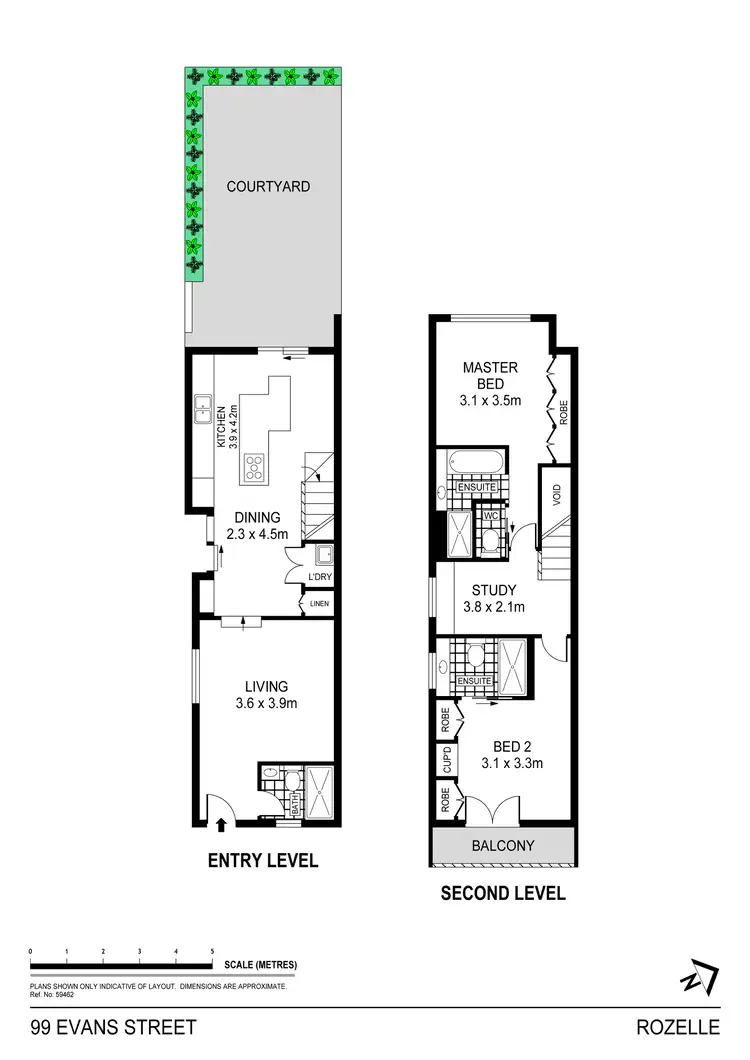 Floorplan of Homely house listing, 99 Evans Street, Rozelle NSW 2039