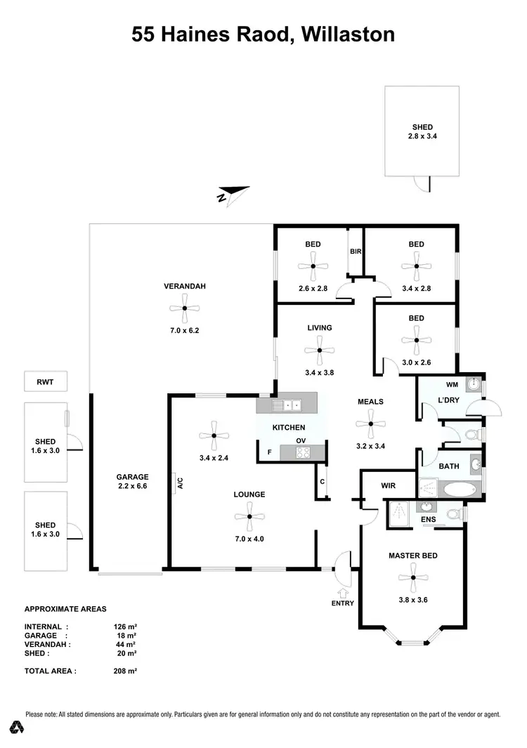Floorplan of Homely house listing, 55 Haines Road, Willaston SA 5118