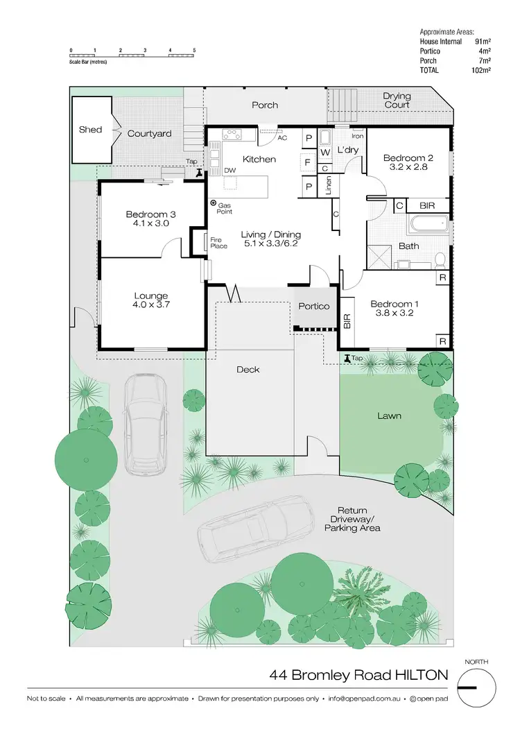 Floorplan of Homely house listing, 44 Bromley Road, Hilton WA 6163