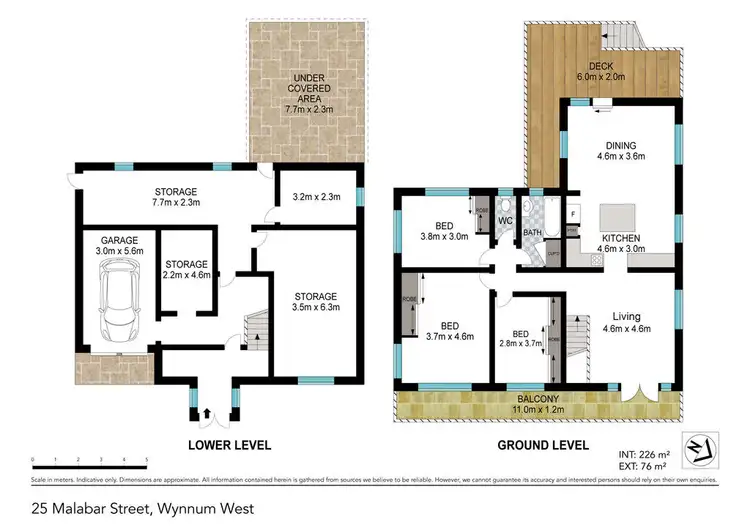 Floorplan of Homely house listing, 25 MALABAR STREET, Wynnum West QLD 4178