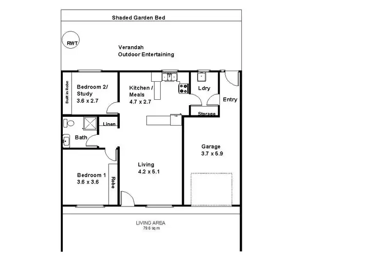 Floorplan of Homely house listing, 2/14 Sturt Street, Barmera SA 5345