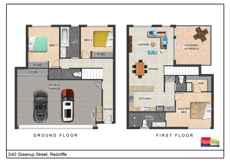 Floorplan of Homely townhouse listing, 3/42 Greenup Street, Redcliffe QLD 4020