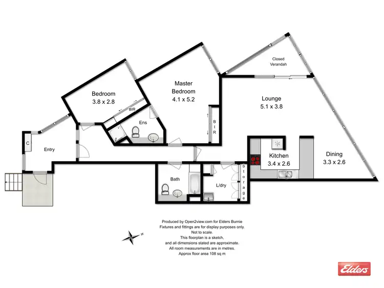 Floorplan of Homely townhouse listing, 5/50 North Terrace, Burnie TAS 7320