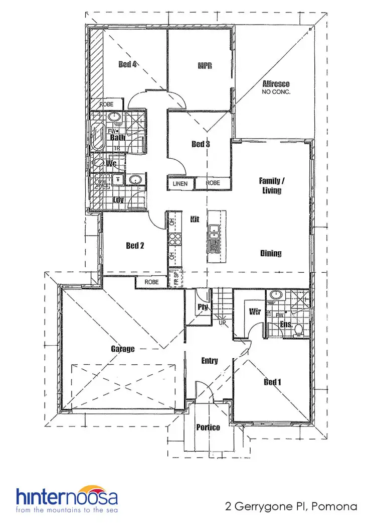 Floorplan of Homely house listing, 2 Gerrygone Place, Pomona QLD 4568