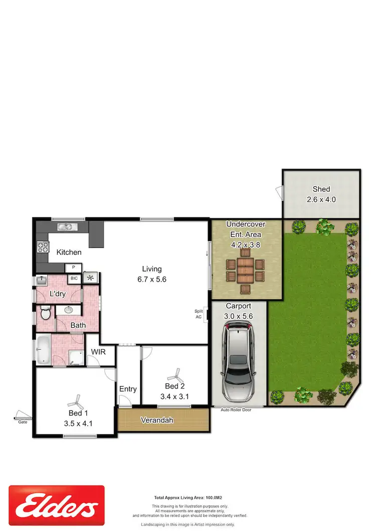 Floorplan of Homely house listing, 2D Burt Avenue, Goolwa North SA 5214