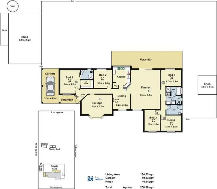Floorplan of Homely house listing, 9 Lawrie Road, Lewiston SA 5501