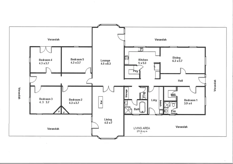 Floorplan of Homely house listing, 17 Twenty First Street, Renmark SA 5341