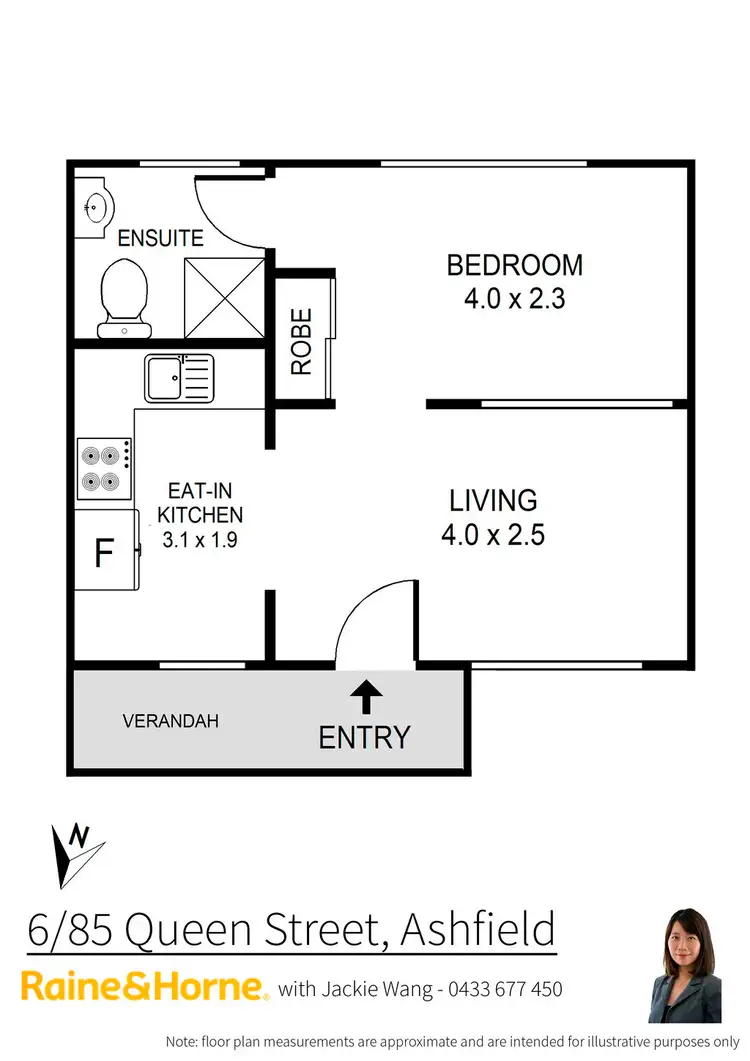 Floorplan of Homely unit listing, 6/85 Queen Street, Ashfield NSW 2131