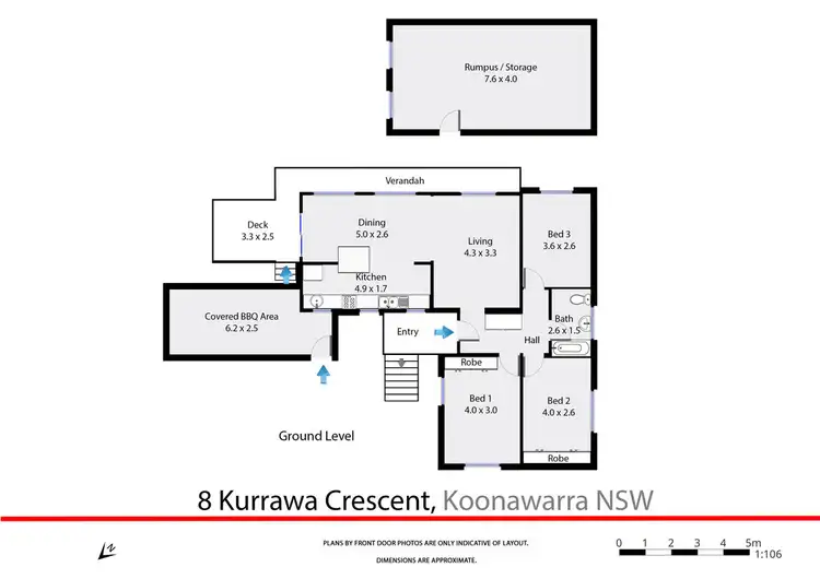 Floorplan of Homely house listing, 8 Kurrawa Crescent, Koonawarra NSW 2530