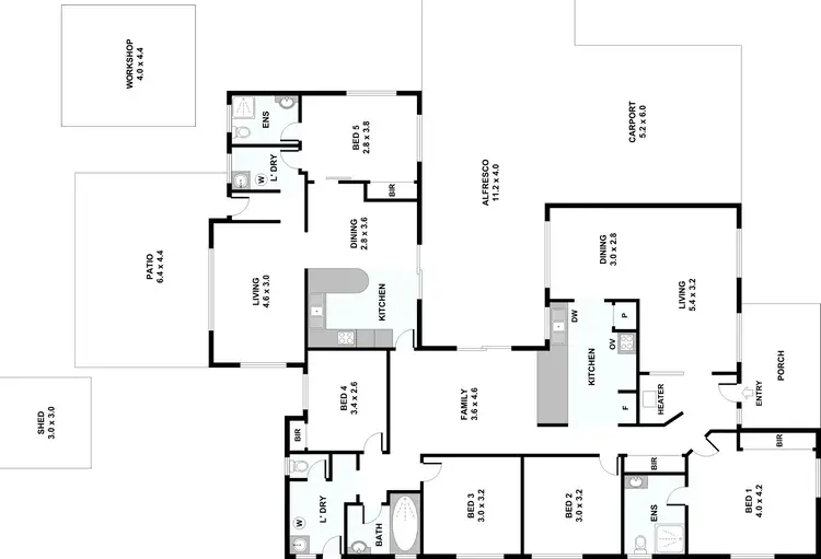 Floorplan of Homely house listing, 30 Latham Road, Ferndale WA 6148