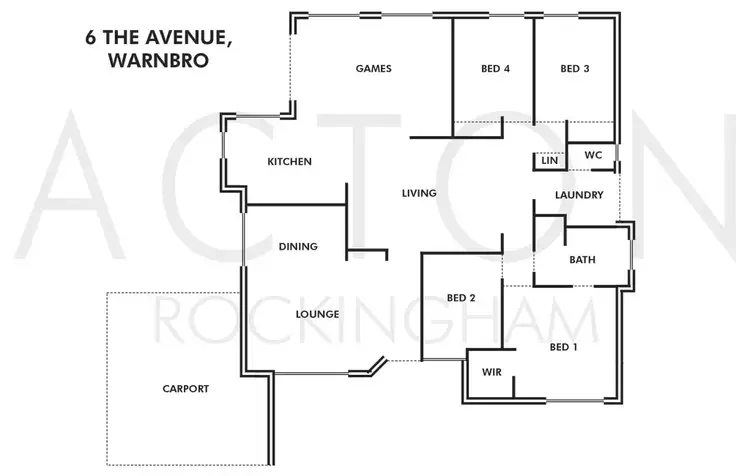 Floorplan of Homely house listing, 6 The Avenue, Warnbro WA 6169