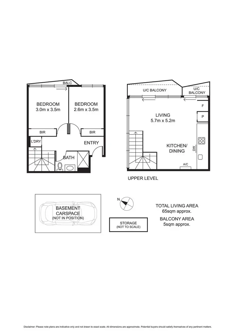 Floorplan of Homely apartment listing, 402/297 Clarendon Street, South Melbourne VIC 3205