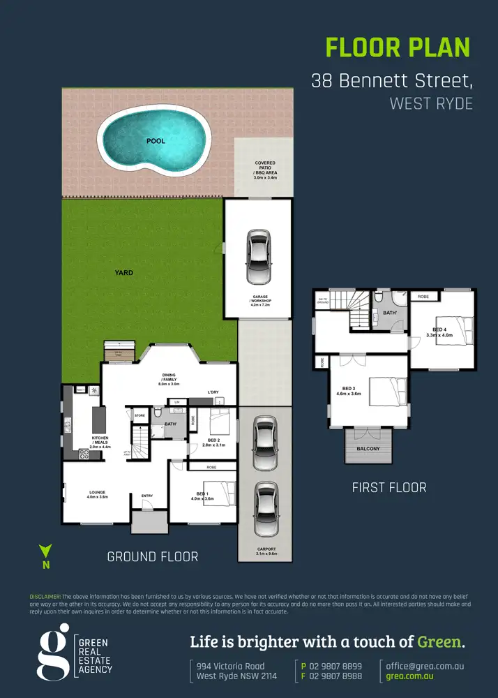 Floorplan of Homely house listing, 38 Bennett Street, West Ryde NSW 2114