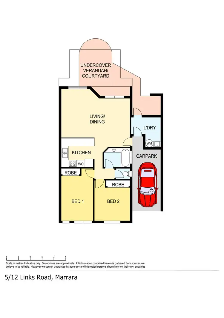Floorplan of Homely unit listing, 5/12 Links Road, Marrara NT 812