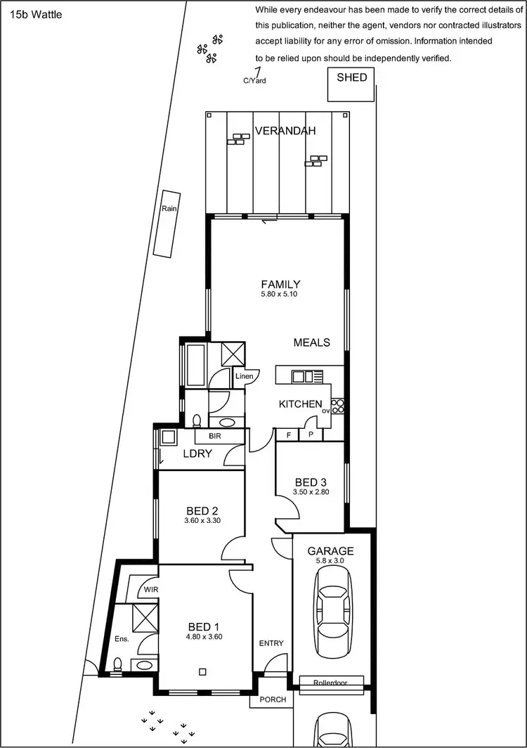 Floorplan of Homely house listing, 15B Wattle Street, Campbelltown SA 5074
