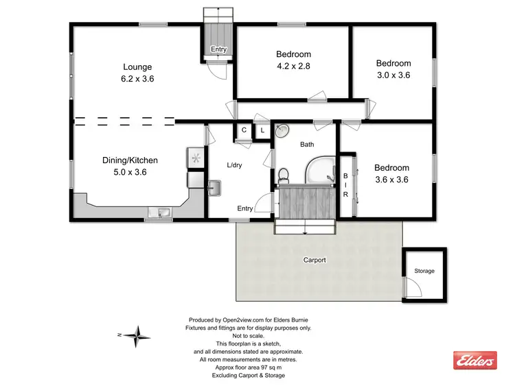 Floorplan of Homely house listing, 1 Laurel Drive, Rosebery TAS 7470