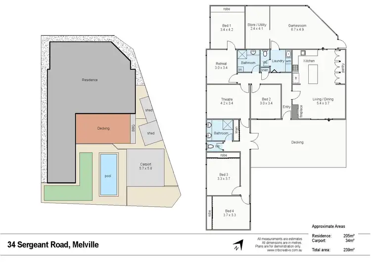Floorplan of Homely house listing, 34 Sergeant Road, Melville WA 6156