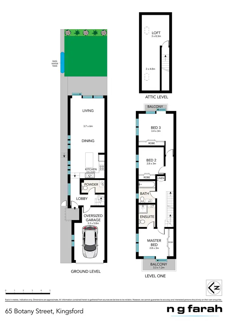 Floorplan of Homely terrace listing, 65 Botany Lane, Kingsford NSW 2032