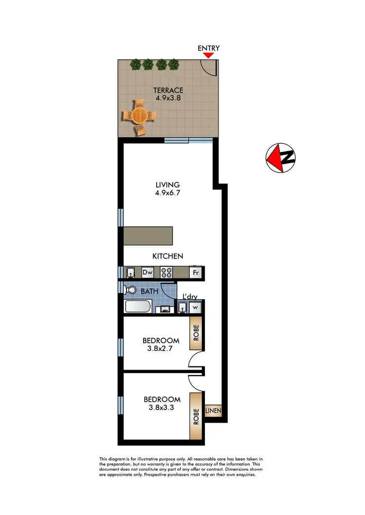 Floorplan of Homely apartment listing, 1/171 Carrington Road, Coogee NSW 2034