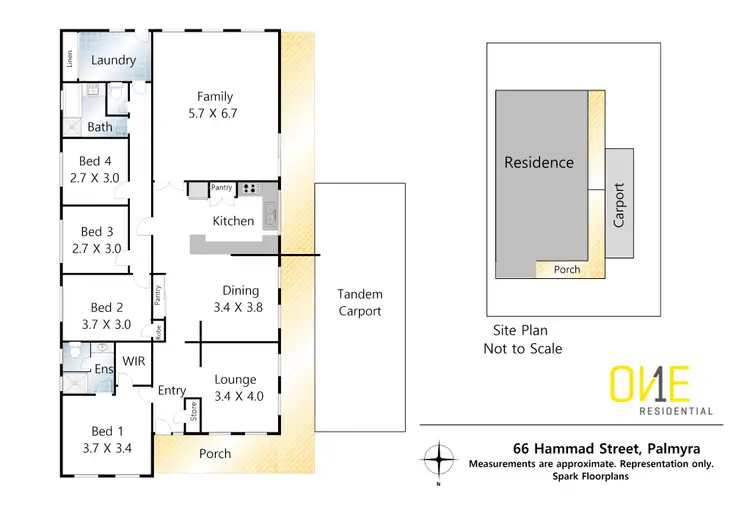 Floorplan of Homely house listing, 66 Hammad Street, Palmyra WA 6157