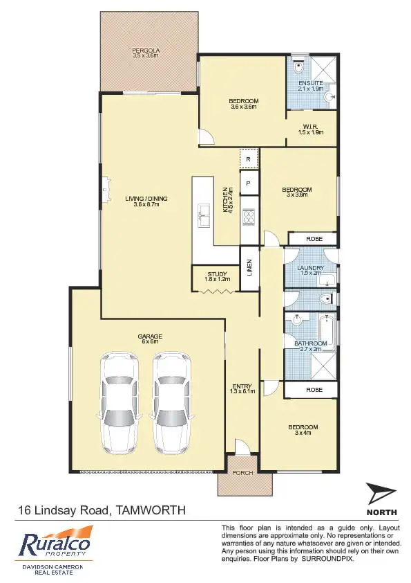 Floorplan of Homely house listing, 16 Lindsay Road, Tamworth NSW 2340